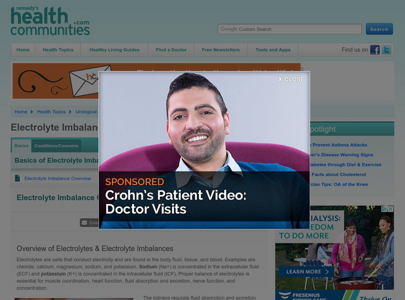 Nephrology Channel: Electrolyte Imbalance Handout