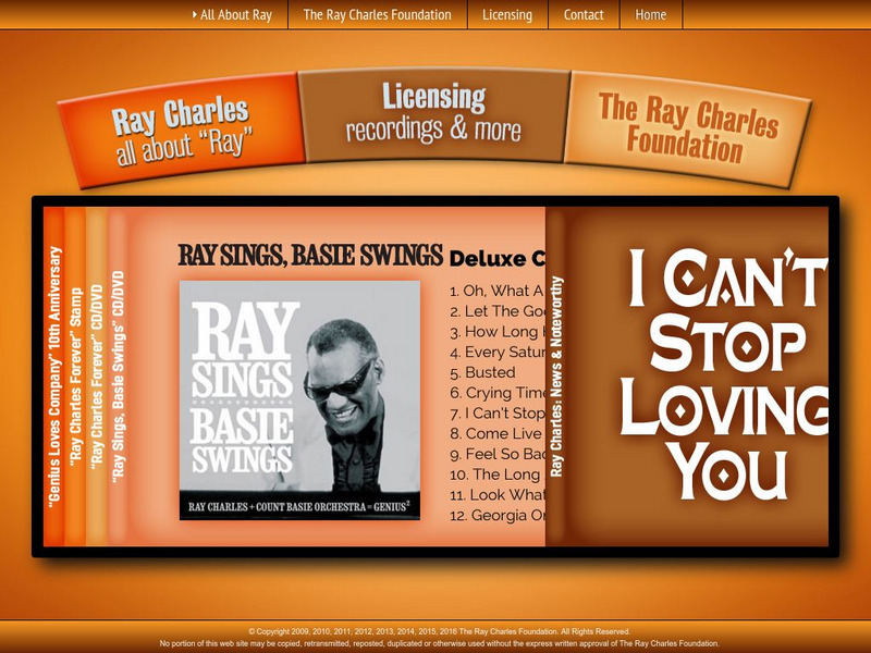 Ray Charles Online Website Ray Charles Online Website