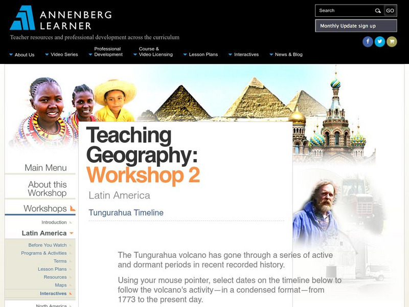 Annenberg Learner: Tungurahua Timeline Interactive Annenberg Learner: Tungurahua Timeline Interactive