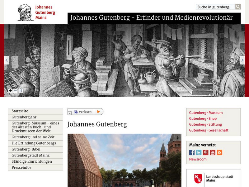 Gutenberg: Man of the Millennium (German and English) Activity Gutenberg: Man of the Millennium (German and English) Activity