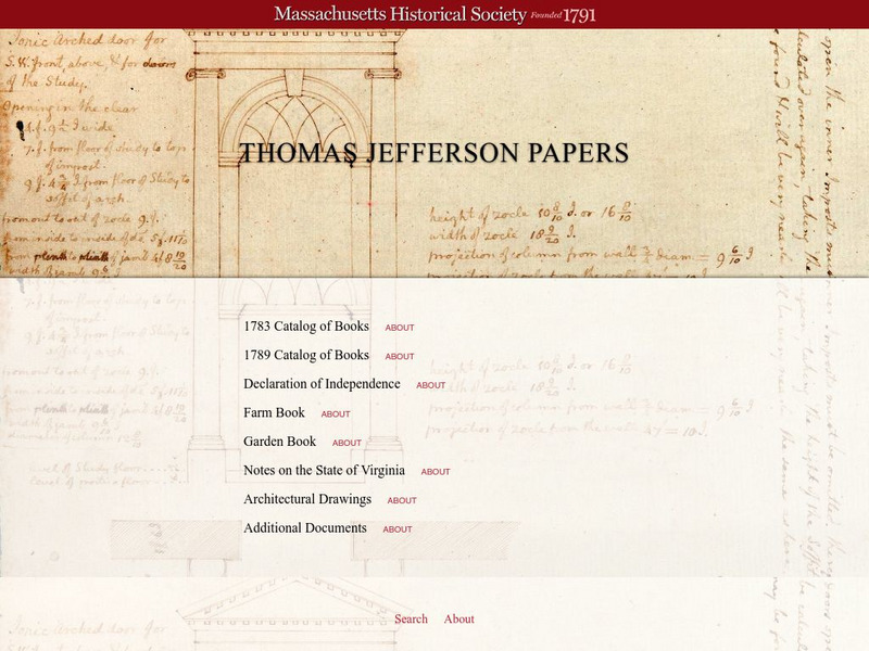 Thomas Jefferson Papers Unit Plan