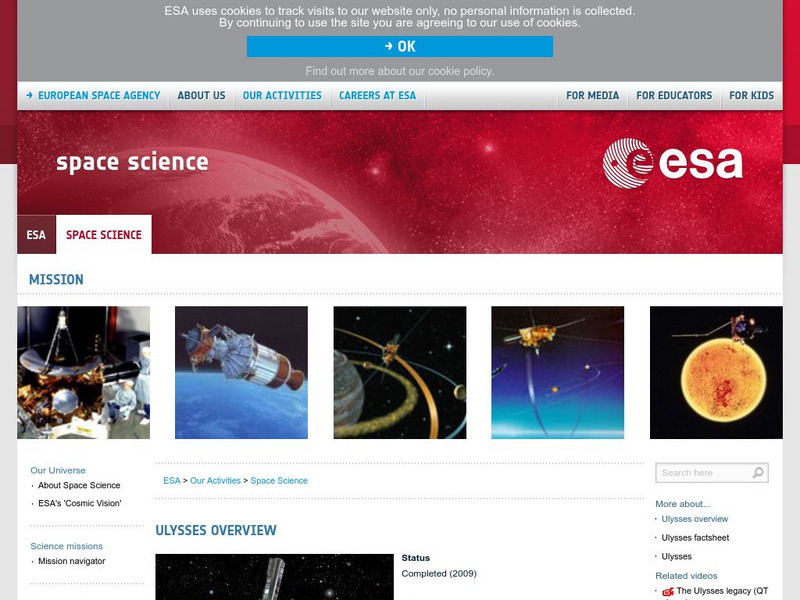 European Space Agency: Ulysses Overview Website European Space Agency: Ulysses Overview Website