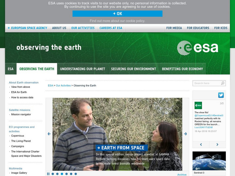 European Space Agency: Observing the Earth Website European Space Agency: Observing the Earth Website