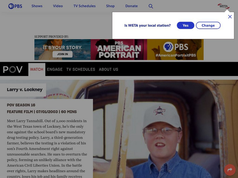 Pbs: p.o.v.: Larry v. Lockney (A Case About Mandatory Drug Testing) Website Pbs: p.o.v.: Larry v. Lockney (A Case About Mandatory Drug Testing) Website