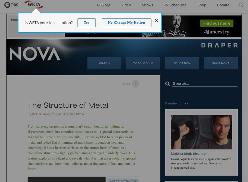 Pbs Teachers: Why the Towers Fell: The Structure of Metal Interactive Pbs Teachers: Why the Towers Fell: The Structure of Metal Interactive