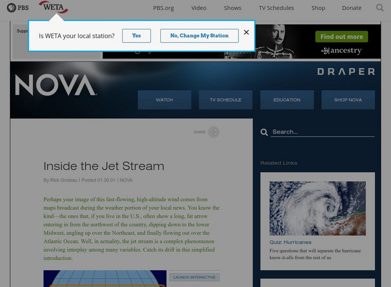 Pbs Teachers: Vanished: Inside the Jet Stream: Giving Rise to the Jet Stream Interactive Pbs Teachers: Vanished: Inside the Jet Stream: Giving Rise to the Jet Stream Interactive