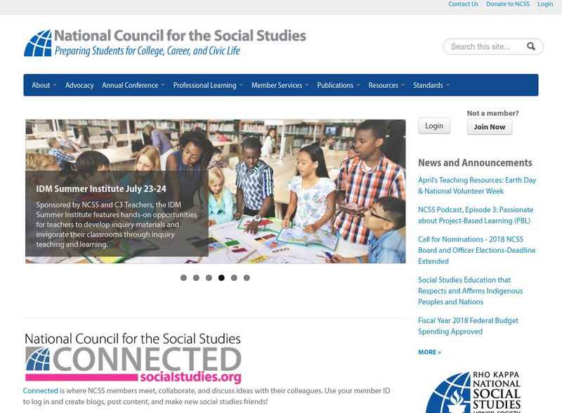 National Council for the Social Studies Website