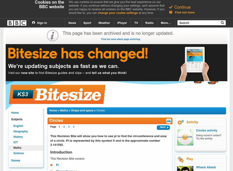 Bbc: Bitesize Review Circle Introduction Activity