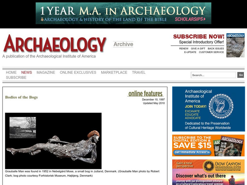 Archaeology: Bodies of the Bogs Handout