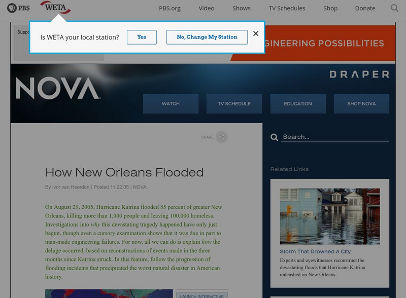 Nova: How New Orleans Flooded Interactive Nova: How New Orleans Flooded Interactive