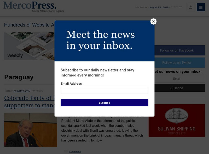 Merco Press: Paraguay Website Merco Press: Paraguay Website