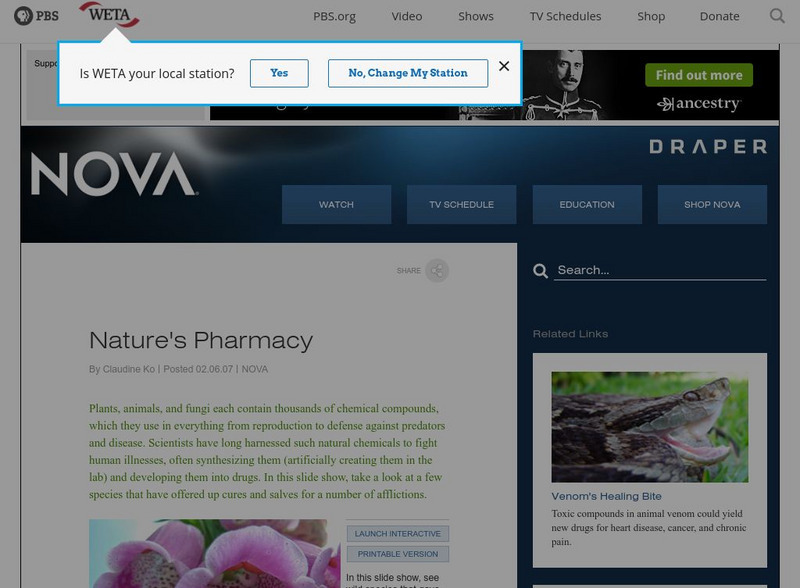 Nova: Forgotten Genius: Nature?s Pharmacy PPT Nova: Forgotten Genius: Nature?s Pharmacy PPT