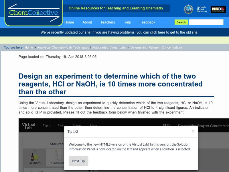 Chem Collective: Determining Reagent Concentrations Activity Chem Collective: Determining Reagent Concentrations Activity