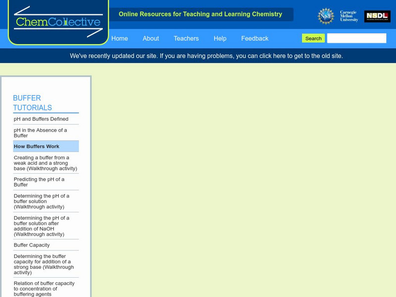 Chem Collective: How Buffers Work Activity Chem Collective: How Buffers Work Activity