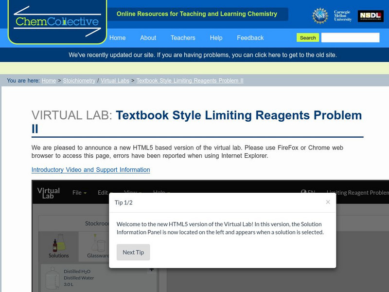 Chem Collective: Textbook Style Limiting Reagents Problem Ii Activity Chem Collective: Textbook Style Limiting Reagents Problem Ii Activity