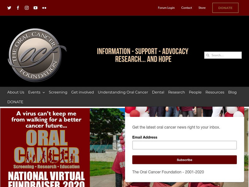 The Oral Cancer Foundation Website