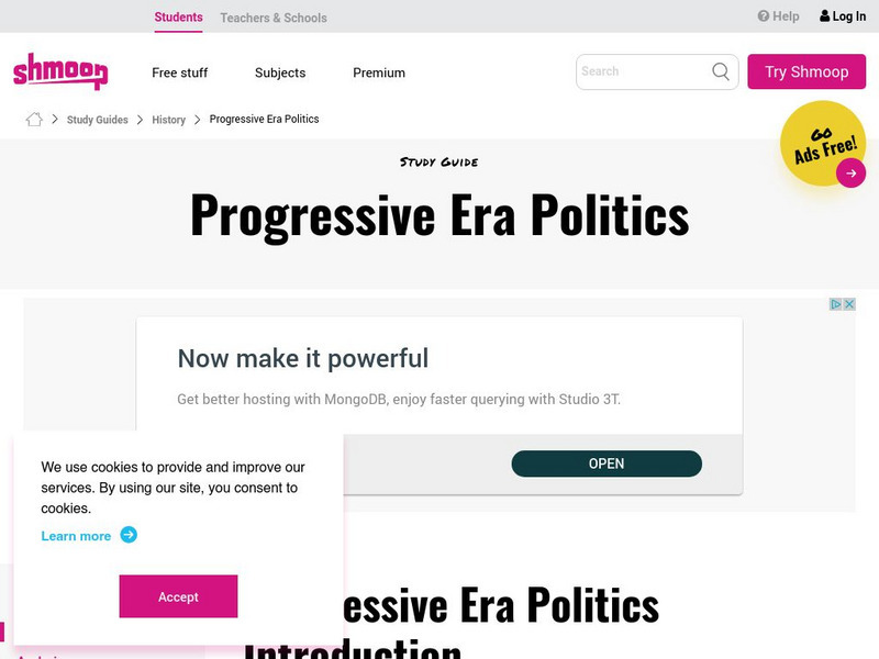 Shmoop: Progressive Era Politics Website Shmoop: Progressive Era Politics Website