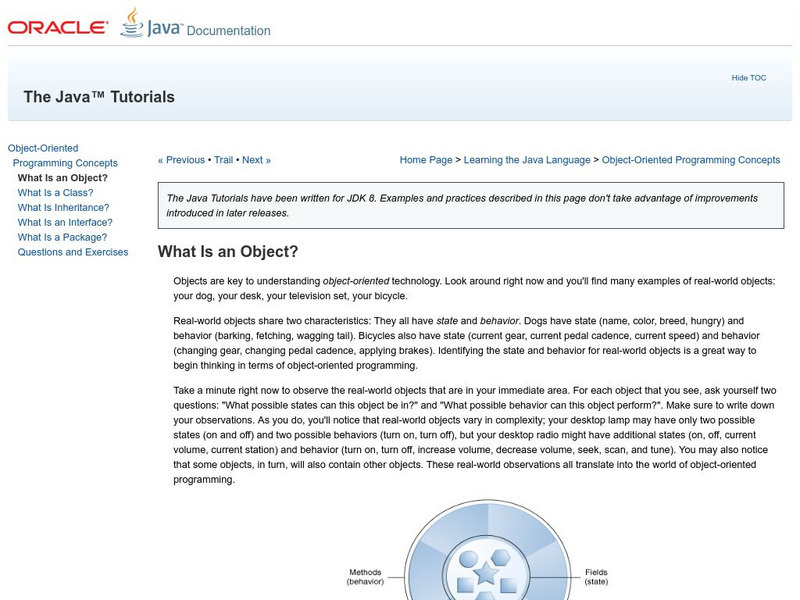 Oracle: What Is an Object? Website Oracle: What Is an Object? Website