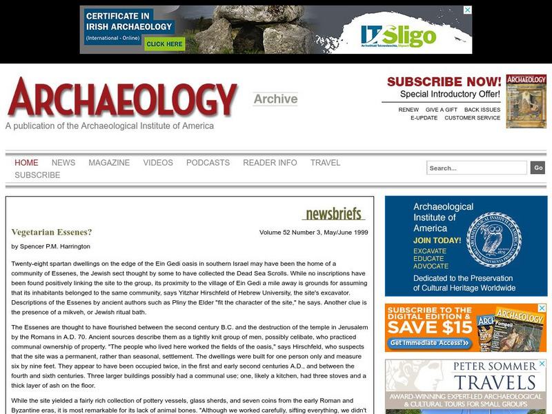 Vegetarian Essenes Article Vegetarian Essenes Article