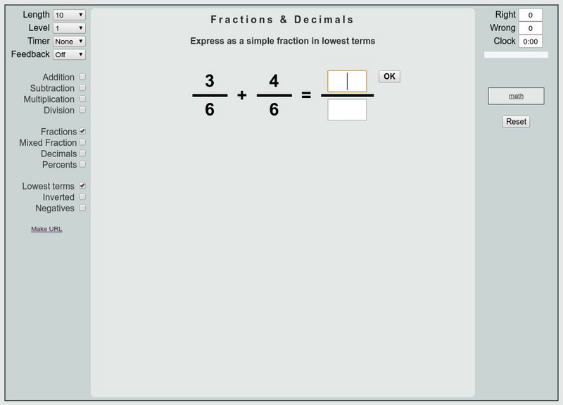 That Quiz: Practice Test: Fractions & Decimals Unknown Type That Quiz: Practice Test: Fractions & Decimals Unknown Type