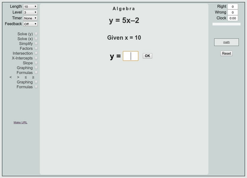 That Quiz: Practice Test: Algebra Unknown Type That Quiz: Practice Test: Algebra Unknown Type