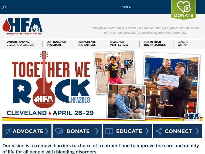 Hemophilia Federation of America Website Hemophilia Federation of America Website
