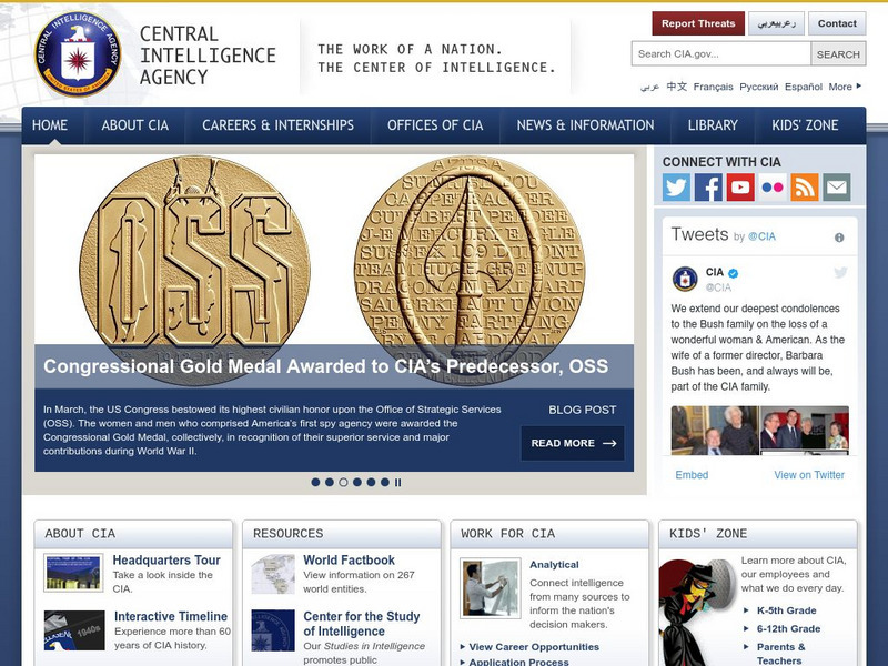 Cia: Homepage Website Cia: Homepage Website