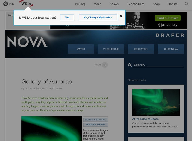 Nova: Gallery of Auroras Interactive