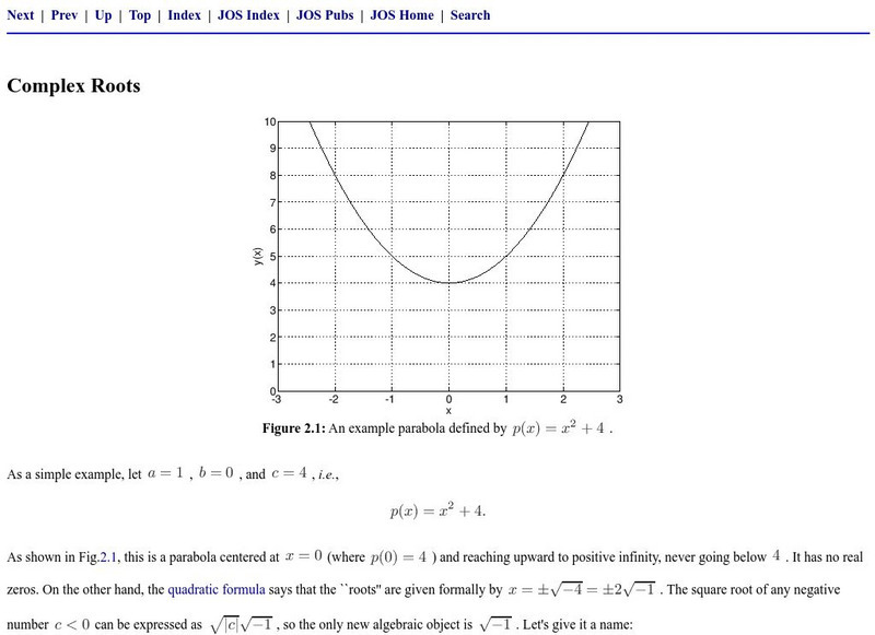 Standford University: Complex Roots Graphic Standford University: Complex Roots Graphic