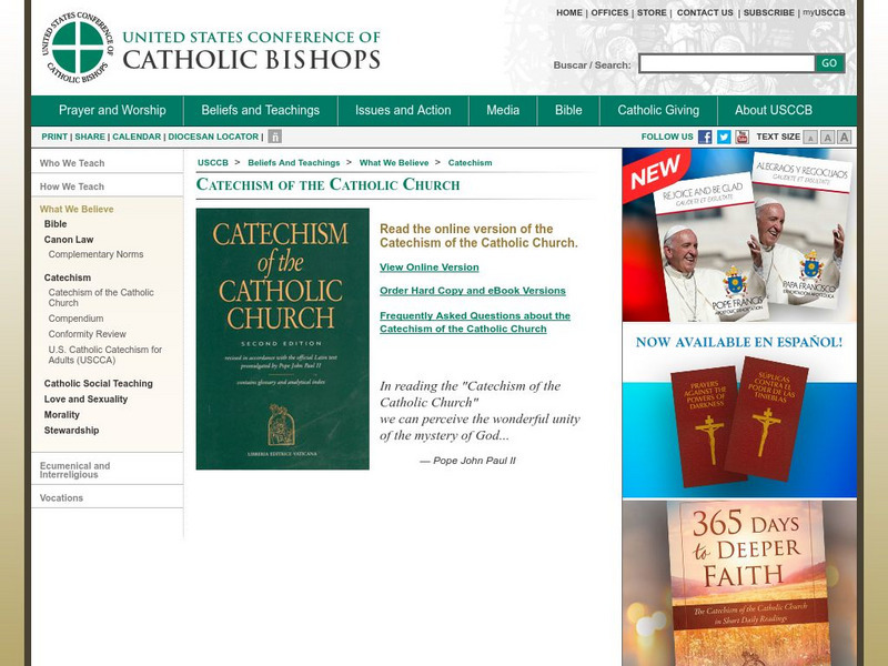 U.s. Conference of Catholic Bishops: Test Your Knowledge: Confirmation Unknown Type