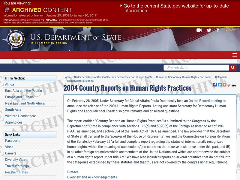 U.s. Dept. Of State: Niger Handout U.s. Dept. Of State: Niger Handout