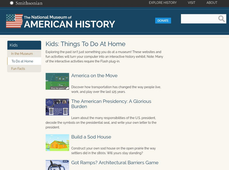 National Museum of American History: Things to Do at Home Activity National Museum of American History: Things to Do at Home Activity