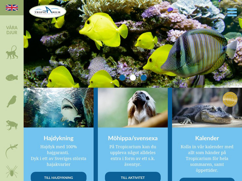 Tropicarium, Sweden Website Tropicarium, Sweden Website