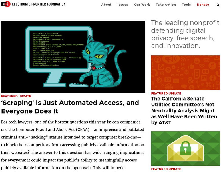 Electronic Frontier Foundation Website Electronic Frontier Foundation Website