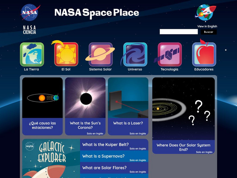 Nasa Space Place: El Space Place Website Nasa Space Place: El Space Place Website