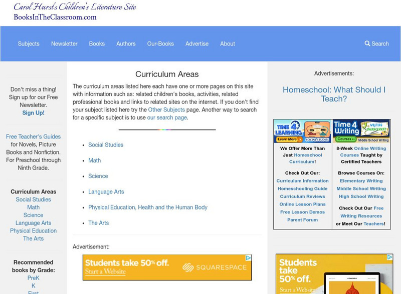 Carol Hurst's Children's Literature Site: Curriculum Areas Website Carol Hurst's Children's Literature Site: Curriculum Areas Website