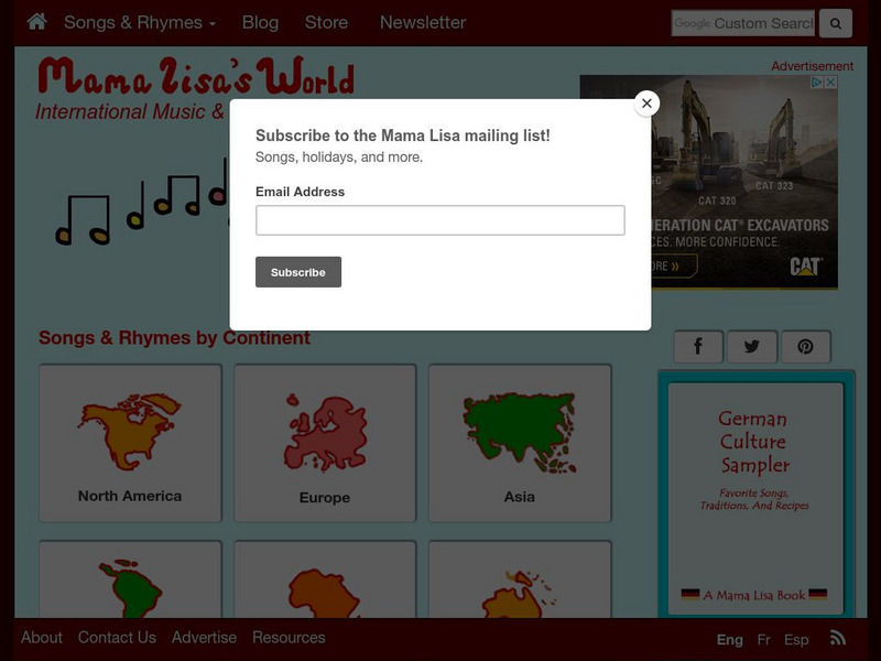 Mama Lisa's World: Songs & Rhymes of All Nations Website Mama Lisa's World: Songs & Rhymes of All Nations Website