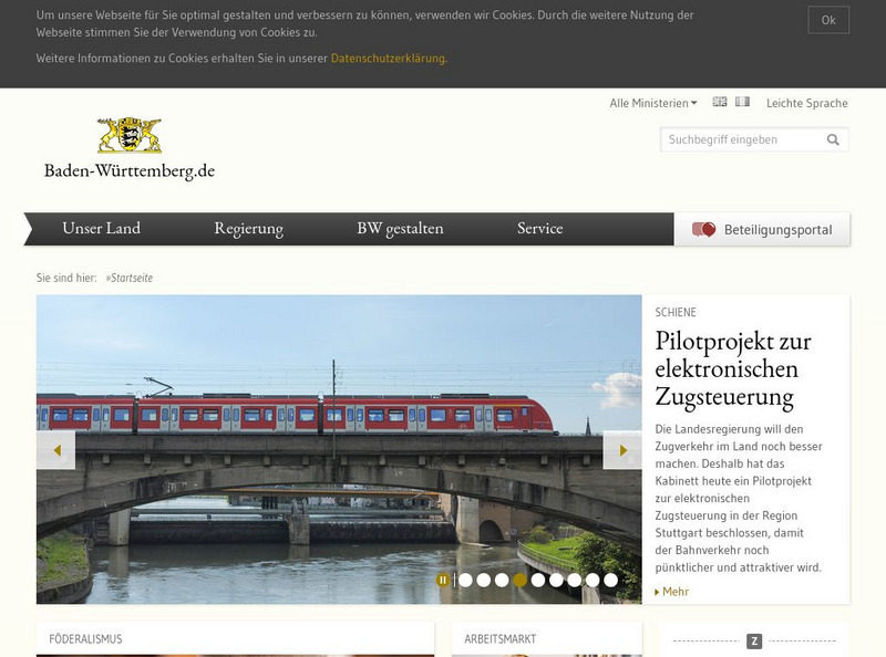 Baden Wurttemberg: Homepage Website Baden Wurttemberg: Homepage Website