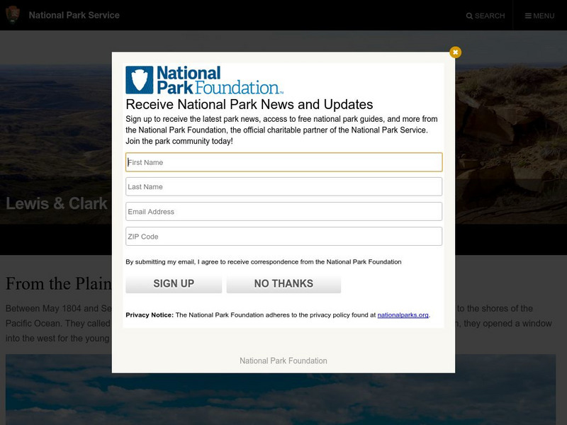 National Park Service: Lewis & Clark National Historic Trail Website National Park Service: Lewis & Clark National Historic Trail Website