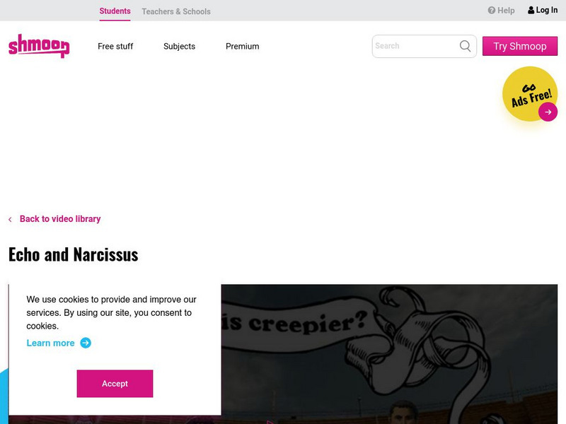 Shmoop: Echo and Narcissus Instructional Video Shmoop: Echo and Narcissus Instructional Video