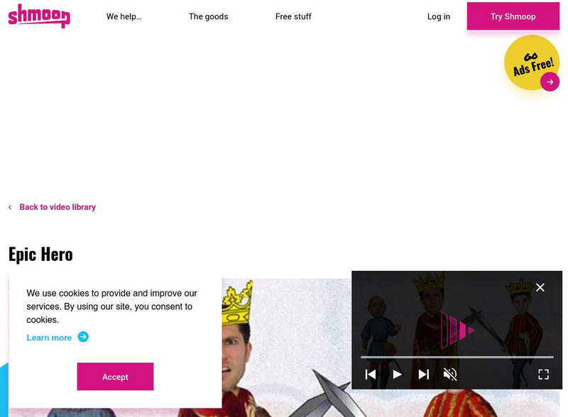 Shmoop: Epic Hero Instructional Video Shmoop: Epic Hero Instructional Video