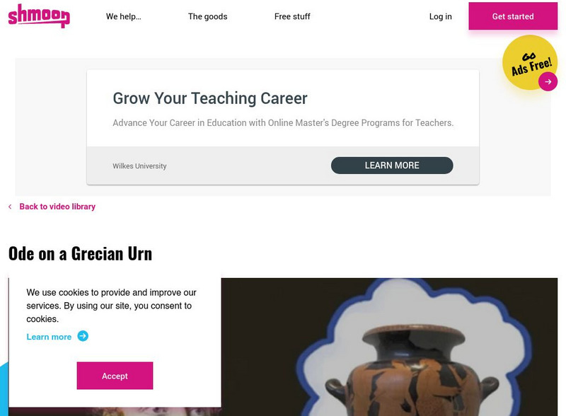 Shmoop: Ode on a Grecian Urn Instructional Video Shmoop: Ode on a Grecian Urn Instructional Video