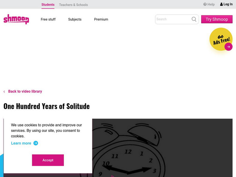 Shmoop: One Hundred Years of Solitude Activity Shmoop: One Hundred Years of Solitude Activity