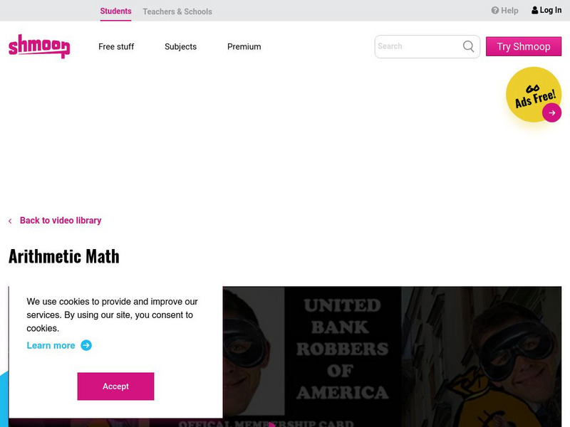 Shmoop: Arithmetic Math Instructional Video Shmoop: Arithmetic Math Instructional Video