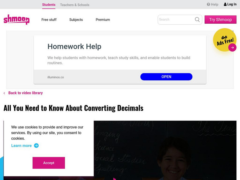 Shmoop: Converting Decimals Interactive Shmoop: Converting Decimals Interactive