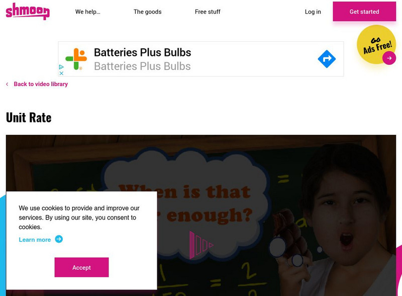 Shmoop: Unit Rate Instructional Video Shmoop: Unit Rate Instructional Video