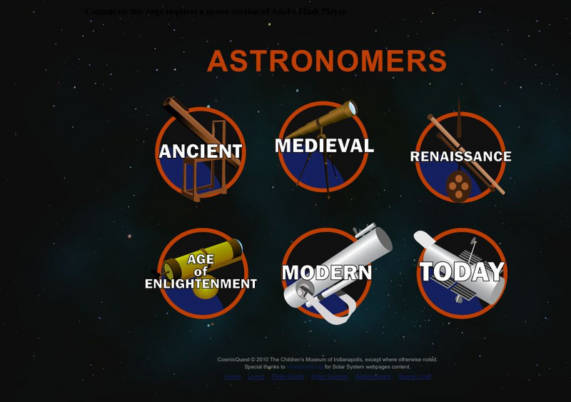 Children's Museum of Indianapolis: Cosmic Quest: Astronomers Interactive Children's Museum of Indianapolis: Cosmic Quest: Astronomers Interactive