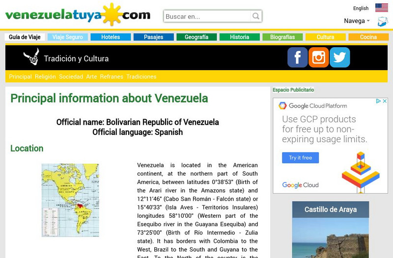 Venezuela Country Facts Website Venezuela Country Facts Website