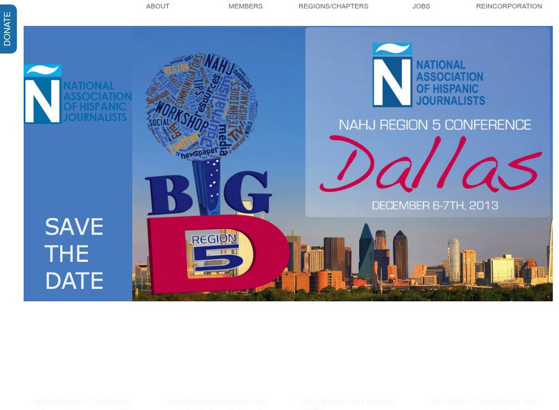 The National Association of Hispanic Journalists Website