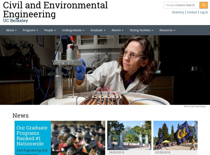 University of California, Berkeley: Civil and Environmental Engineering Website University of California, Berkeley: Civil and Environmental Engineering Website